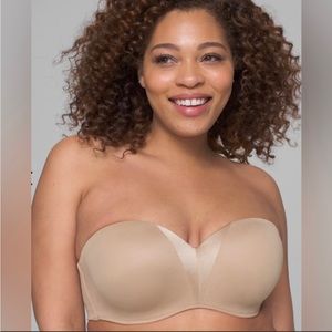 NWT. Soma Stunning Starlet convertible strapless bra, size 36 DDD 36F nude tan